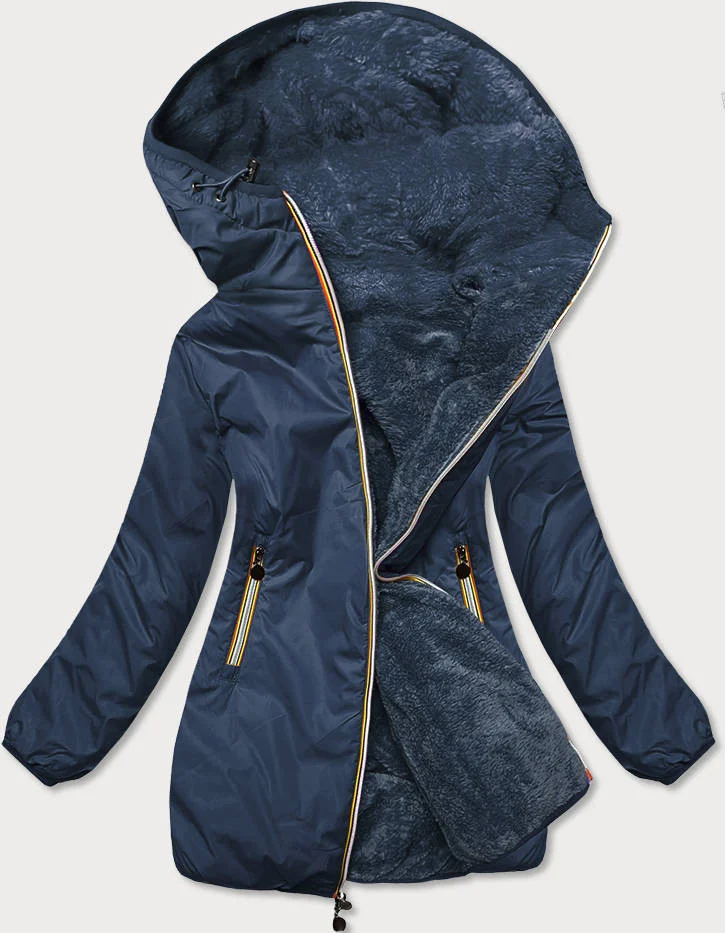 Tmavě modrá oboustranná bunda pro ženy 0P55K6 Z-DESIGN