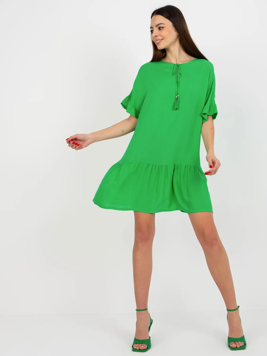 Zelené dámské šaty FPrice - Luxoria Collection