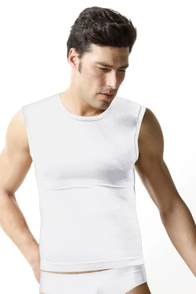 Pánské triko bezešvé T-shirt girocollo smanicata Intimidea Barva: