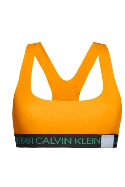 Dámská sportovní podprsenka X7E43 oranžová - Calvin Klein