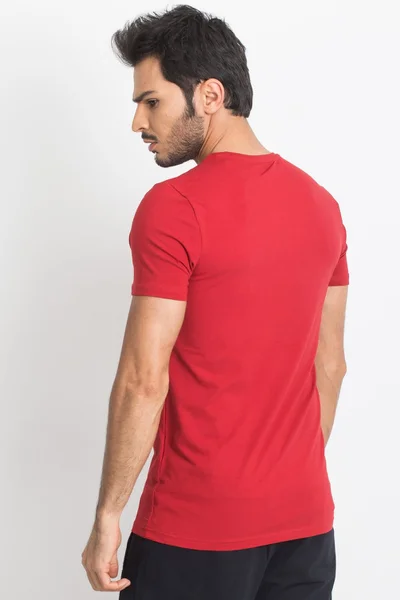 Pánské červené bavlněné tričko TOMMY LIFE FPrice