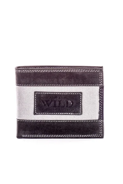 Kožená peněženka pro muže s textilní vložkou FPrice