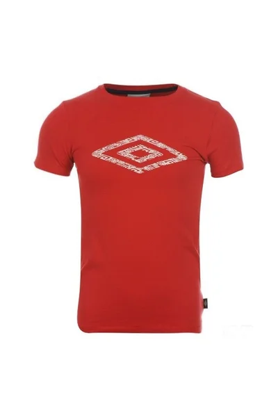 Dámské umbro Cotton Logo T Shirt Boys Red - Červená B466 - Umbro