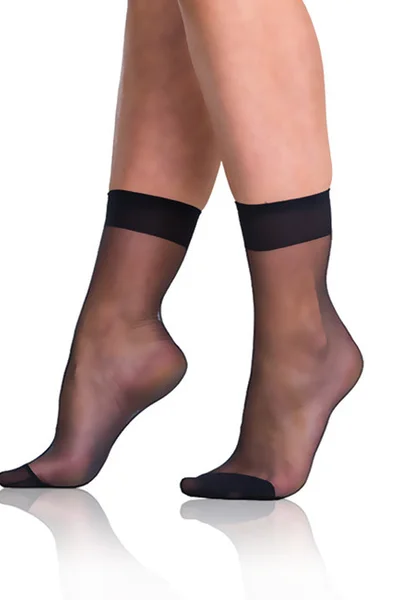 Dámské silonkové ponožky FLY SOCKS 6U3C DEN - BELLINDA - černá