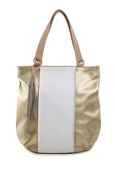 Béžová a zlatá městská taška FPrice