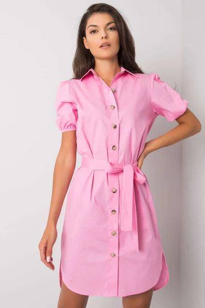 Růžové šaty chemise FPrice
