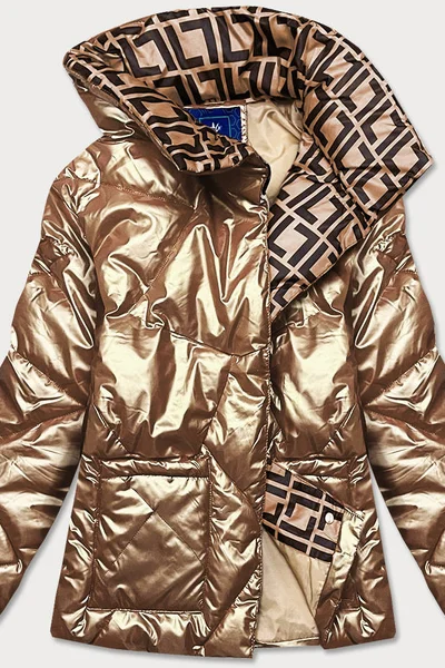 Zlatá bunda pro ženy s leskem T7E Ann Gissy