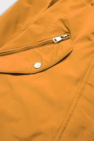 Oboustranná vypasovaná bunda pro ženy ve žluté-pepito barvě AB50 LHD