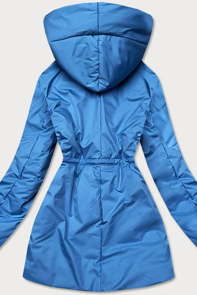 Světle modrá bunda pro ženy s kapucí V1MW Ann Gissy