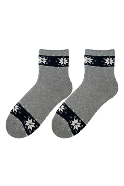 Dámské zimní vzorované ponožky Bratex 193DB8 OS3Y1