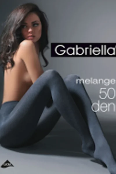 Hrubší melanžové dámské punčochové kalhoty MELANGE Gabriella