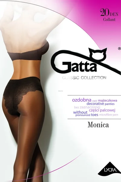 Dámské punčochové kalhoty MONICA - Mikrovlákno, 1B72 den Gatta