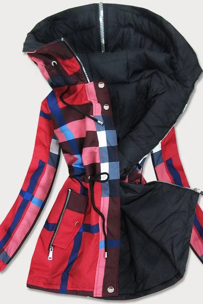 Červeno-černá oboustranná bunda pro ženy LE68D SPEED.A