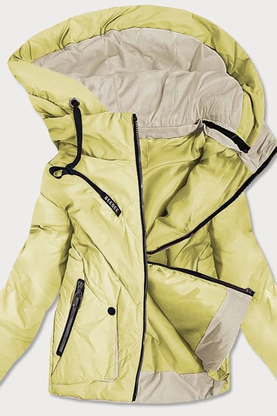 Žlutá dámská oboustranná bunda 20X1DR DARK SNOW
