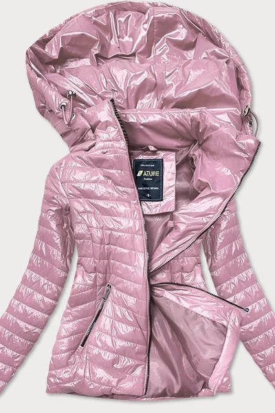Dámská prošívaná bunda ve špinavě růžové barvě 67QN2F ATURE