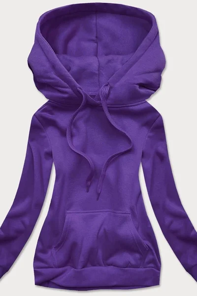 Fialová dámská tepláková mikina 90R J.STYLE