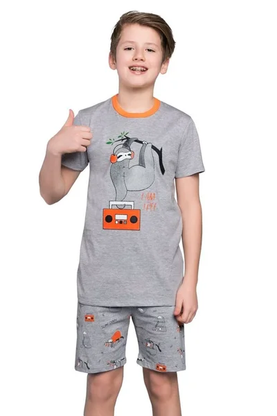 Chlapecké pyžamo Bafi šedé Italian Fashion