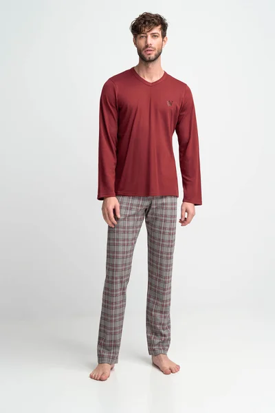 Vamp - Pohodlné dvoudílné pyžamo pro muže 7H6 - Vamp