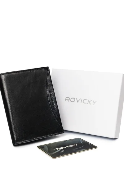 Pánská celokožená peněženka černá FPrice