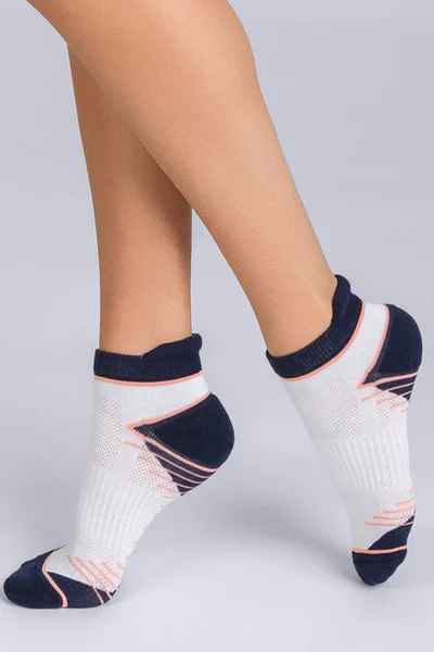 Sportovní dámské ponožky 2 páry DIM SPORT IN-SHOE MEDIUM IMPACT 2x - DIM - bílá