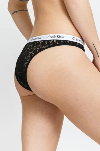 Dámské brazilské kalhotky SLVD4 - UB1 - černá - Calvin Klein