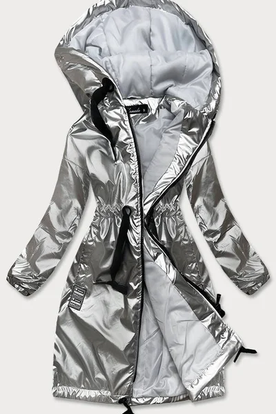 Stříbrná bunda pro ženy pro přechodné období GF6346 KAMADA