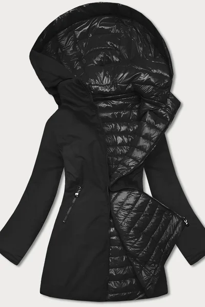 Oboustranná černá bunda pro ženy 5Q1 MINORITY
