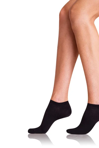 Dámské krátké ponožky 2 páry COTTON IN-SHOE SOCKS 2x - Bellinda - černá
