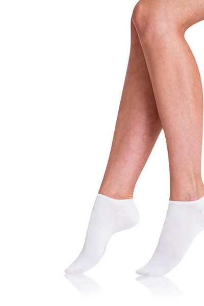 Dámské krátké ponožky 2 páry COTTON IN-SHOE SOCKS 2x - Bellinda - bílá