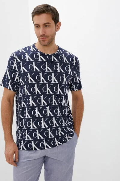 Pánské tričko 0084 - V7B - Modrá - Calvin Klein