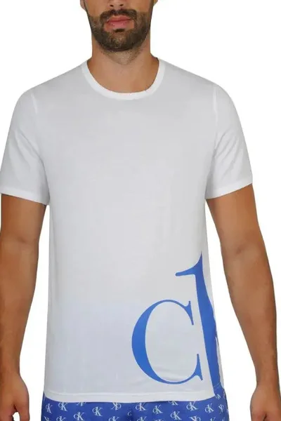 Pánské tričko 1RZL - Y58BGV Královská modrá - Calvin Klein