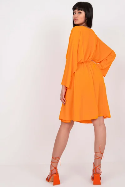 Koktejlové oranžové šaty FPrice