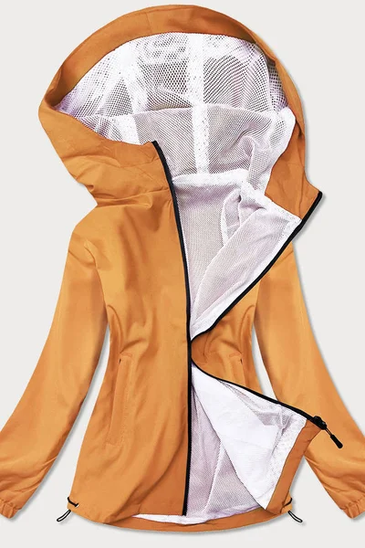 Letní bunda pro ženy v barvě kurkumy s podšívkou YTW12 J.STYLE