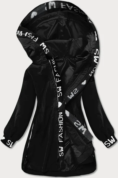 Jednoduchá černá bunda pro ženy 35L62U S'WEST