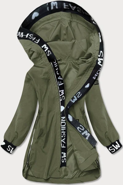 Jednoduchá bunda pro ženy v khaki barvě 850 S'WEST