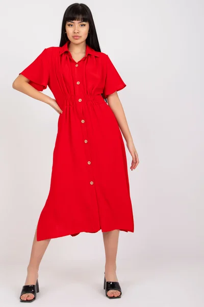 Dámské šaty CHA SK 969 červená FPrice