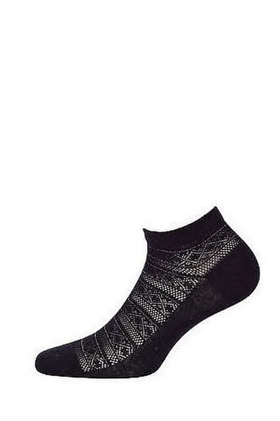 Dámské ažurové ponožky Wola 3T2U Lurex O1C