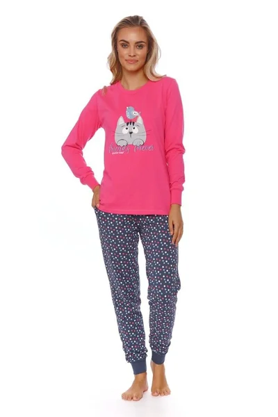 Pyžamo pro ženy Friends forever růžové Dn-nightwear