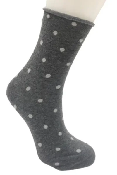 Ponožky s lurexem, bez stahovacího lemu 82L345 Noviti