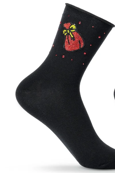 Vánoční ponožky s ozdobami BE SNAZZY