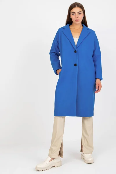 Dámský kabát TW EN BI 271MZ 910A4C tmavě modrý FPrice