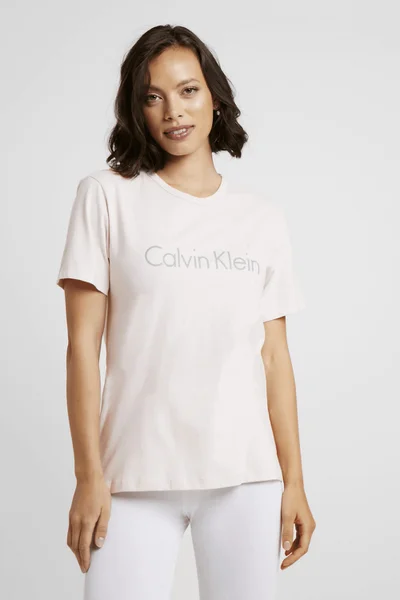 Dámský pyžamový top 28981 růžová - Calvin Klein