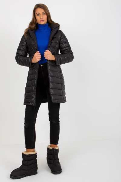 Oboustranná bunda na zimu pro ženy s odnímatelnou kapucí - NM