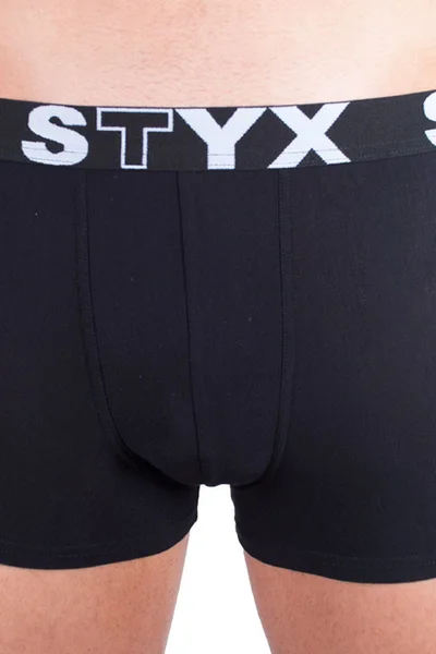 Boxerky pro muže sportovní guma černé S24J2 - Styx