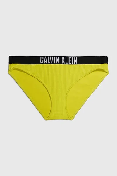 Lesklý spodní díl bikin s logem INTENSE POWER - Calvin Klein