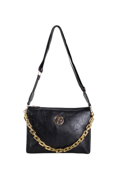 Černá kabelka OW TR F s odnímatelným popruhem a zlatým zipem od FPrice