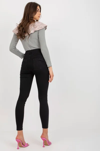 Černé džíny FPrice pro ženy s vysokým pasem - NM SP