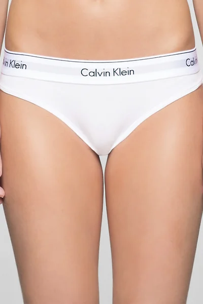 Bílé kalhotky Calvin Klein bikiny