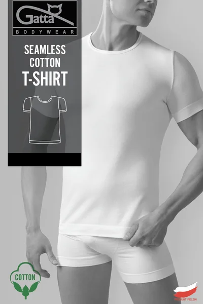 Pánské tričko - SEAMLESS COTTON T-SHIRT - GATTA BODYWEAR
