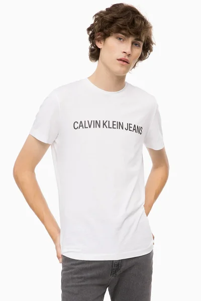 Pánské bílé ričko Calvin Klein